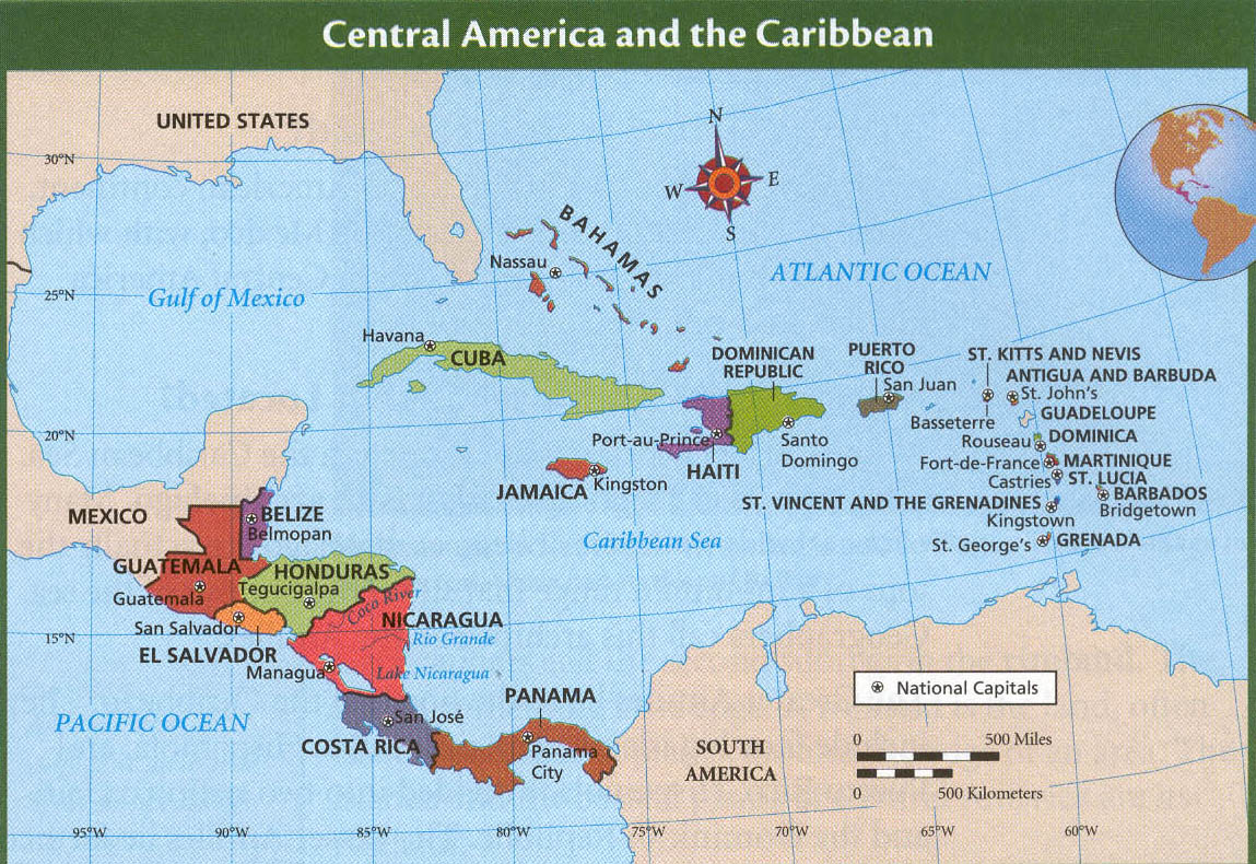 Map Of Caribbean 